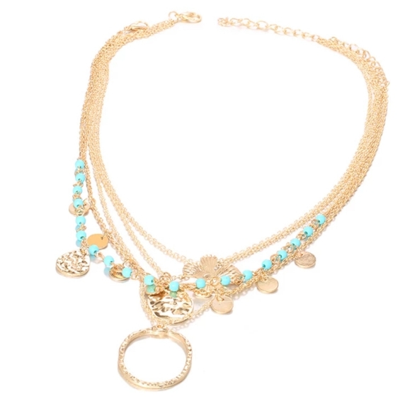 *Monique* Layered Chain Necklace - Picture 3 of 6